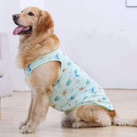 Summer Dog Thin Pet Clothing Vest (Option: Vest light green-3XL)