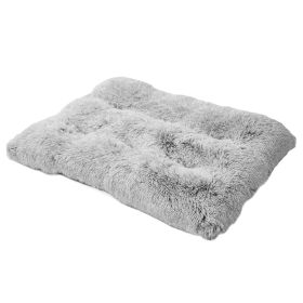 Dog Bed Mats Washable Large Dog Sofa Bed Portable Pet Kennel Long Plush House  Sleep Protector Product Dog Bed (Option: M)