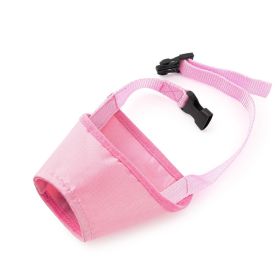 Anti-bite Anti-miseating Dog Mouth Cover Waterproof  Bark Stopper (Option: Pink-No1)