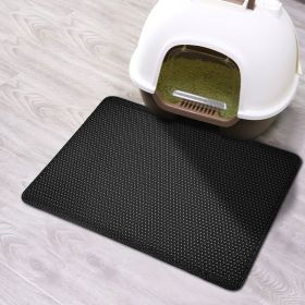 Double Layer EVA Pet Litter Mat (Option: Black-30X30cm)