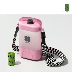 Portable Dog Outgoing Cup Walk (Color: Pink)