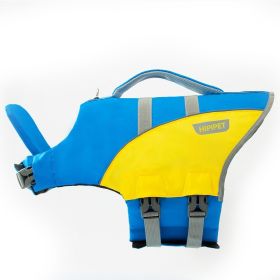 Animal-shaped Bee Dog Life Jacket Medium (Option: Blue And Yellow Stitching-S)