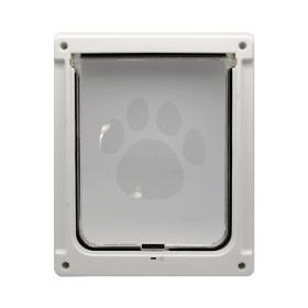 Pet Supplies Plastic Door Fence (Option: White-Small Size 35x29CM)