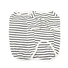 Pet Clothing Cotton Small Dog Jarre Aero Bull (Option: Black And White Stripes-S)