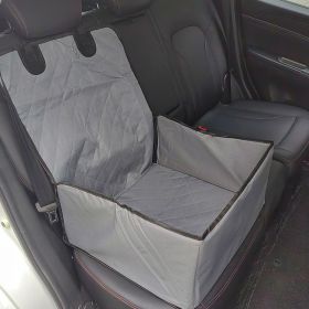 Car Front And Rear Pet Cushion (Option: Gray)