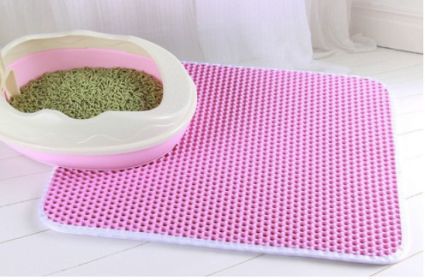 Double Layer EVA Pet Litter Mat (Option: Pink-30x45cm)